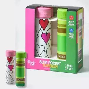 [코스트코] 프렌치불 슬림 포켓 텀블러 2종 세트(170ml X 2개)