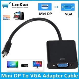 1080P 미니 소형 DP-VGA 케이블 어댑터 HDTV 모니터 MacBook Air Pro iMac 용 Thunderbolt DisplayPort-VGA