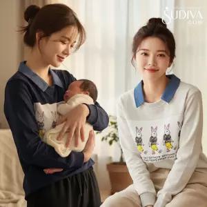 수디바 수유복 외출수유복 수유티셔츠 모유수유옷 임산부홈웨어