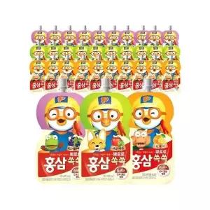 [팔도] 뽀로로 홍삼쏙쏙 30개 혼합 (사과매실 10개 + 포도블루베리 10개 + 오렌지 10개)