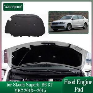 자동차 후드 엔진 단열 패드 스코다 Superb B6 3T MK2 2013 ~ 방음 열 코튼 라이너 커버 매트 액세서리