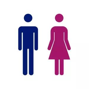 화장실남녀스티커 대형 남여 스마일 장식 3d 공용화장실 wc 사무실 표시