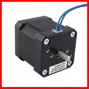 STEPPERONLINE Nema 17 스테퍼 모터 48mm 59Ncm 2 상 이중 샤프트 2A 3D 프린터 용 4 리드 CNC XYZ