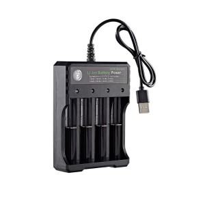 3.7V 4.2V 18650 4슬롯 리튬 이온 USB 배터리 충전기 16340 14500 10440
