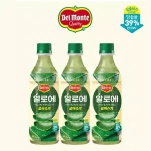 롯데칠성음료 델몬트 알로에 로우슈거 400ml 6개입