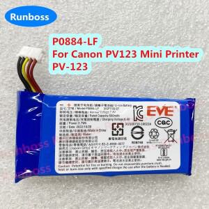 캐논 PV123 미니 소형 프린터용 교체 배터리 이브 P0884-LF 7.4V 500mAh 2ICP7 33/27 모바일 포토