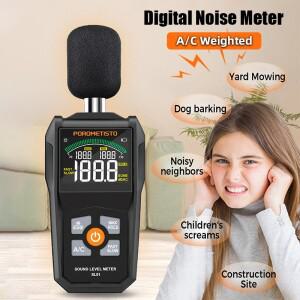 데시벨 미터 디지털 소음 측정기 30~130dB 휴대용 A/C 가중치 모니터링 테스터