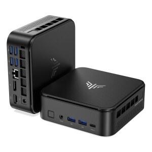 AMD Ryzen 5 7430U 비트 5500U, 최대 4 3GHz , 16GB DDR4 512GB M 2 SSD 미니 컴퓨터, USB 타입-C 미니 게이밍 PC로 트리플 4K 디스플레이, WiFi 6, BT 5 2 지원