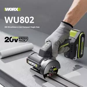 무선광택기 자동차 폴리셔 왁싱기 WORX WU802 20V 76mm 브러시리스 컴팩트 멀티 커터 미니 소형 앵글 그라