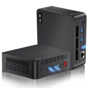 wo-we Mini PC AMD Ryzen 5 3500U 비트 N150 / 4300U , 8GB DDR4 RAM 256GB SSD, 베가 8 그래픽 미니 데스크톱 컴퓨터, 트리플 4K 디스플레이, 2 5인치 SSD, USB-C / 듀얼 HDMI 지원, 오피스 홈용 WiFi5 BT5