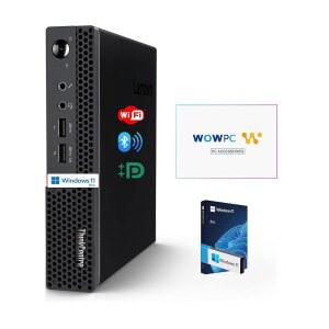 씽크센터 데스크톱, 16GB DDR4 RAM, 512GB SSD 드라이브, AMD 프로세서 및 그래픽, 듀얼 디스플레이 지원, Wi-Fi, 블루투스, USB, RJ-45, Windows 11 Pro, 비즈니스 등급, 가정
