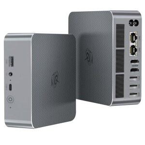 Beelink EQi12 미니 PC 인텔 i5 1235U 10C / 12T, 최대 4 4GHz , 16GB 3200MHz DDR4 500GB PCle4 0x4 SSD 미니 컴퓨터는 4K 듀얼 스크린 디스플레이 / WiFi6 / BT5 4 / 듀얼 1000M LAN을 지원합니다