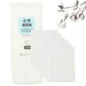순면화장솜 메이크업솜 소프트화장솜 메이크업소품 퍼프 위생용품 200매-WFO3H24