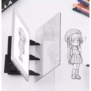 고품질 TBZ 드로잉 스케치 헬퍼 핸드폰 그림 따라그리기 태블릿 반사판 휴대폰반사거울 그림그리기 WFM3W6