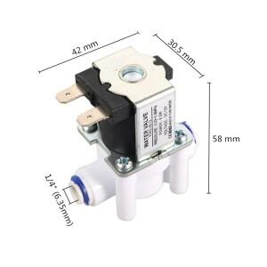 호환 NC 1/4  액세스 전자기 밸브 12V 물 공기 흡입구 속도 스위치 정수기 세탁기 디스펜스