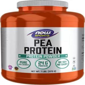 NOW Foods 스포츠 뉴트리션  완두콩 단백질  무향 파우더 7파운드