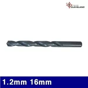 [콩심팥심]BS 클리브랜드 3440032 스트레이트드릴 1.2mm 16mm 38mm (통(10EA))