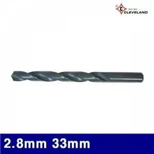 [콩심팥심]BS 클리브랜드 3440193 스트레이트드릴 2.8mm 33mm 61mm (통(10EA))