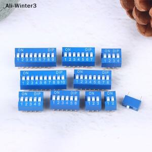 10개 슬라이드 타입 스위치 모듈 1 2 3 4 5 6 7 8 10핀 DIP 키트 2.54mm 토글 블루 스냅