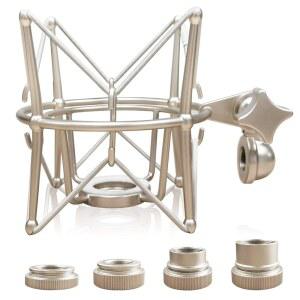 [미국배송] BOSEEN 마이크 쇼크 마운트 홀더 - AT2020 MXL 770 990 SAMSON C01 ROAD PROCASTER NT1A NEUMANN U87 등 많은 콘덴서 마이크와 호환되는 방진 스파이더 마운트.