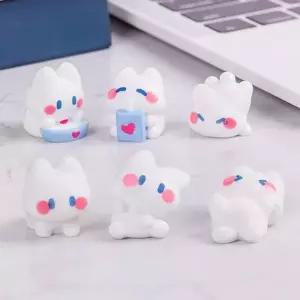 [텐바이텐]꽈당 화이트 고양이 피규어 6종세트