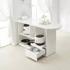 /텐스페이스 베로나 1500 LPM 라운드 홈바 테이블 서랍형 MD5323