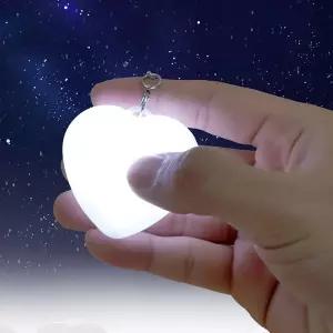 LED 조명 키링 터치센서 가방 백팩 키체인 USB 충전식 악세서리 하트모양
