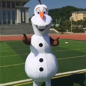 공연 소품 축제 인형탈 올라프 캐릭터 울라프 코스튬