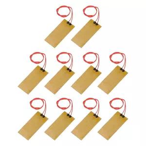 MECCANIXITY 10pcs 히터 필름 히팅 플레이트 30W 24V 폴리이미드 히트 패드 접착 PI 소자 100mmx45mm 일정