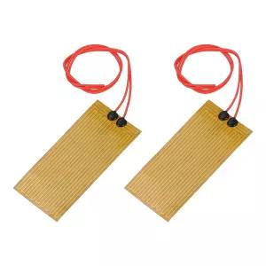MECCANIXITY 2pcs 히터 필름 히팅 플레이트 30W 24V 폴리이미드 히트 패드 접착 PI 소자 100mmx45mm 일정