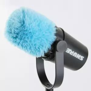 SHURE MV7 마이크 교체용 윈드스크린 블루 퍼리 머프 커버용 LEFXMOHY