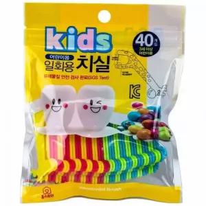 어린이용 일회용 치실 아동 구강 케어 용품 3세 이상 안전사용 WFLPDQC