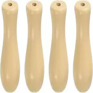 uxcell 4Pcs 코드 노브 32mm 윈도우 블라인드 태슬 나무 풀 드롭 창문 그늘막 커튼용 엔드 펜던트 우드