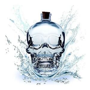 100-750ML 창의력 유리 해골 머리 컵 보드카 샷 위스키 와인 마시는 병 디캔터 Drinkware 바 도구 할로윈
