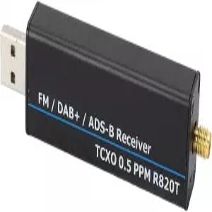 RTL SDR 수신기 100KHz 1766MHz 소프트웨어 정의 라디오 풀 밴드 R820T2 0.5PPM TCXO USB