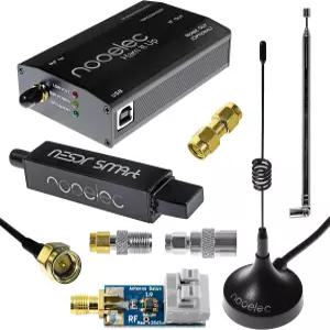 누엘렉 NESDR 스마트 v5 HF 번들 R860/RTL2832U RTL-SDR 조립된 햄 잇 업컨버터 9 1 발룬 및 어댑터를