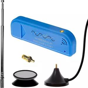 Nooelect NESDR Mini 2 0.5PPM TCXO RTL-SDR ADS-B USB 수신기 세트 안테나 마운트 및 암 SMA 어댑터 포함