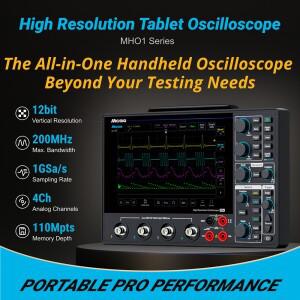 Micsig 디지털 오실로스코프 MHO14-100/MHO14-200 4채널 100MHz/200MHz 대역폭 1GSa/s 샘플링 속도 12Bit