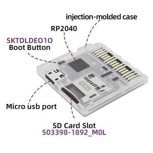 NDS DSi 3DS DSPico 게임 카드 리더기(RP2040 MCU 탑재)