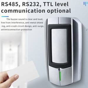 RS232 RS485 인터페이스 금속 쉘 Rfid 카드 리더 NFC무선 주파수 센서 13.56MHZ/125KHZ 방수 디자인