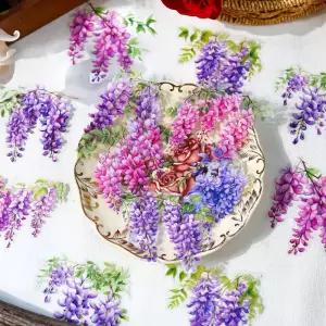 20 개 빈티지 포도 덩굴 테마 식물 꽃 DIY Scrapbooking 스티커 핸드북 장식 앨범 손으로 만든 일기 용품