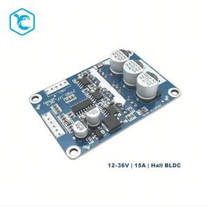 JYQD-V7.3E3 12-36V 15A 홀 BLDC 전동 드라이버 보드 | PWM 속도 제어 정방향/역방향 활성화