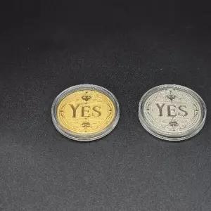 운명의결정 코인 골드 실버 YES or NO 기념 주화