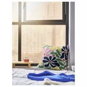 이케아 글란스헤그 쿠션 플로럴 멀티컬러 50x50cm