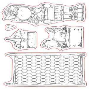 2024 투명 실리콘 고무 부활절 스탬프, 스크랩북용 DIY 사진 앨범 장식 1209,