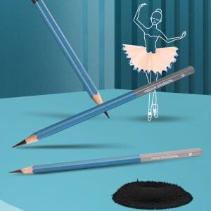 마스터 전문 스케치 목탄, 하드, 뉴트럴, 소프트 리필, 드로잉 연필, 미술 학생 용품 12 pcs 상자 TB-01