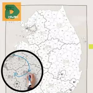 맵플래너 투명지도 소품 여행 인테리어 기록용 지도 인테리어용 쓰고 학습용 세계 필기형 벽지도 계획