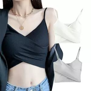 [로즈엘리]볼륨업 캡내장 X자 브라탑 민소매 이너나시 3컬러 2장 2026