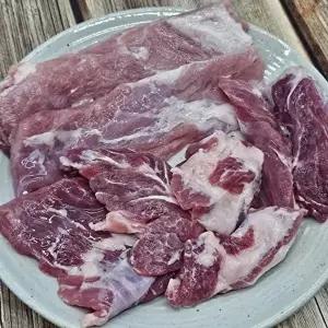 [셀러허브 식품]산청 흑돼지 뒷고기 모듬 500g 지리산 흑 돼지 특수부위 지리산흑돈 흙돼지 돼지부속  (49