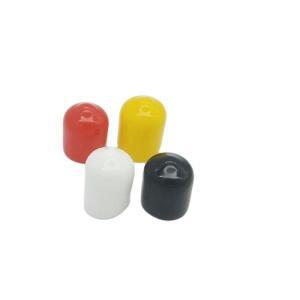 8mm 내경 RCA 보호 커버 고무 금속 튜브 용 먼지 캡 호스 엔드 나사 스레드 100pcs